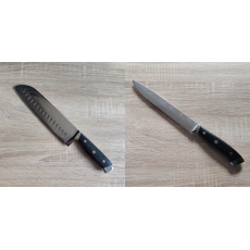 AKCIA 1+1 Santoku nůž Seburo WEST Damascus 190mm + Filetovací...